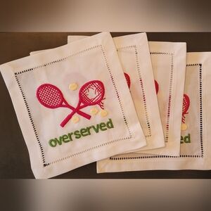 AUGUST MORGAN by Kate Hersch Cocktail Napkin Gift Box " Overserved-Pink".